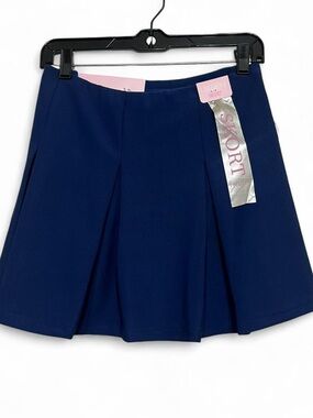 Skort in Navy - Pleated Women's Skort